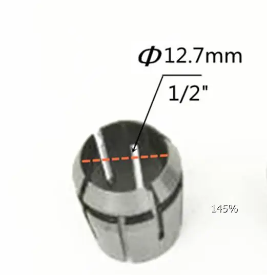 Цанга 1/" 1/4" 3/" 6 мм 8 мм 10 мм 12,7 мм 12 мм для BOSCH GOF1200A GOF1200 GOF1300CE GOF1300ACE GOF2000CE GOF1400CE GOF1600CE - Цвет: E 3PCS 12.7MM