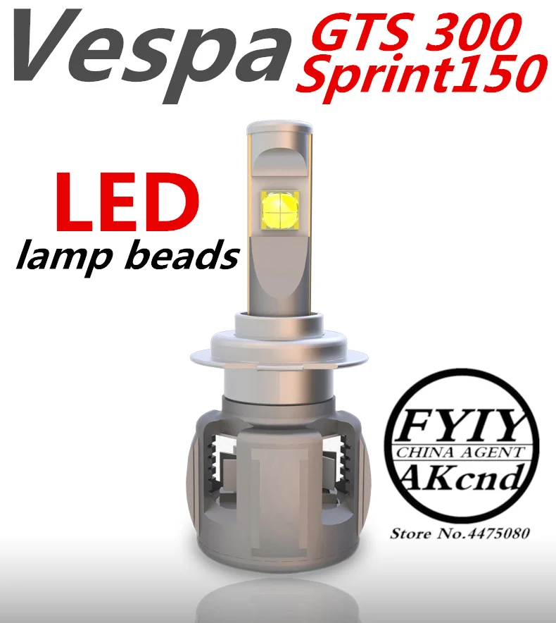 Discount Chance for  Motoecycle Headight Scooter Fog Spotlight LED Moto Working Spot Light Head Lamp For Vespa GTS 300 S