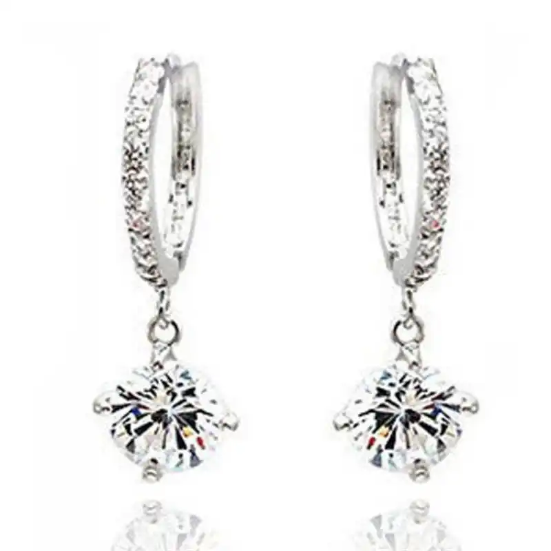 

Fashion valentine's day gift eight hearts eight arrows zircon earring full auger