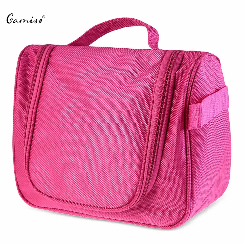 

2016 New Arrival Solid Color Portable Travel Organizer Cosmetic Bag Wash Luggage Fashion Zipper Polyester Oxford Storage Bag