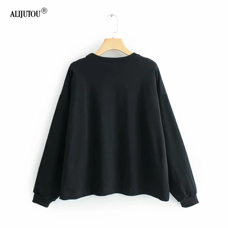 zaraing Dumbo hoodies women 2019 Spring print Cartoon Animal Casual Sweatshirts Women O Neck Long Sleeve Streetwear Sweat Female