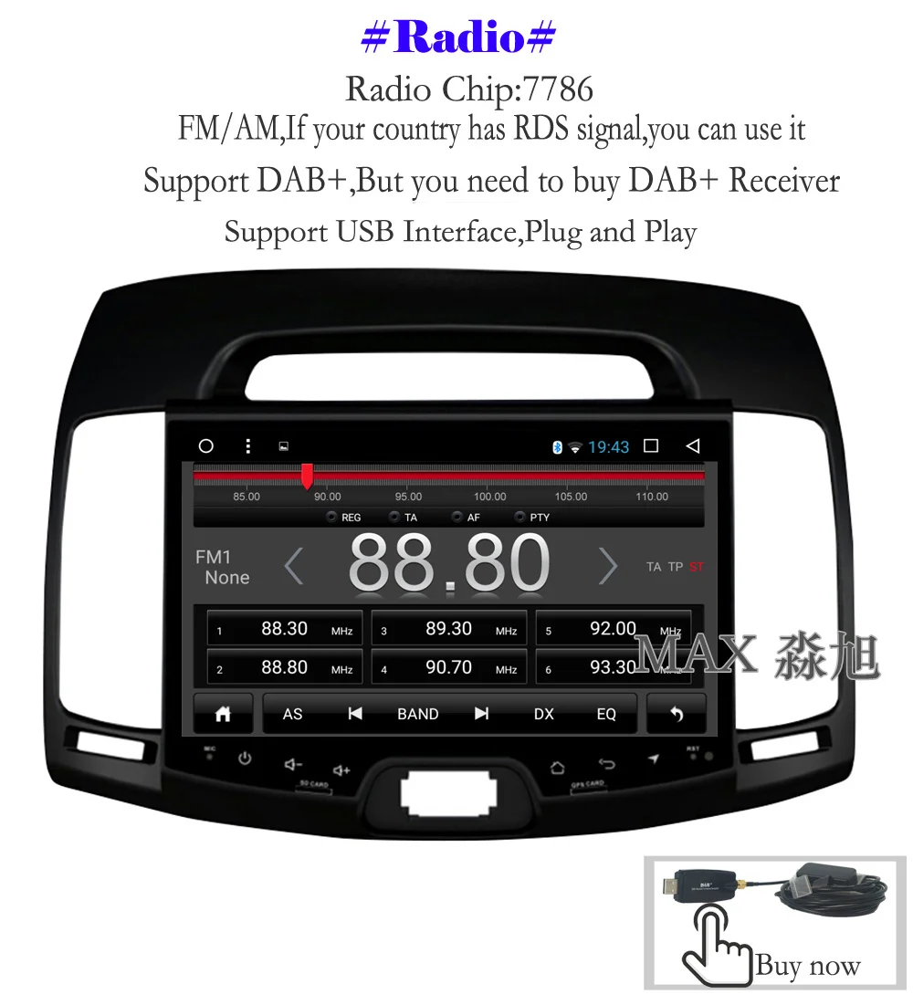 MAX 2G 32G gps навигация Android 8,1 автомобильный dvd-плеер для hyundai Elantra 2007-2011 Автомагнитола BT 4G WiFi карта и тыловая камера бесплатно