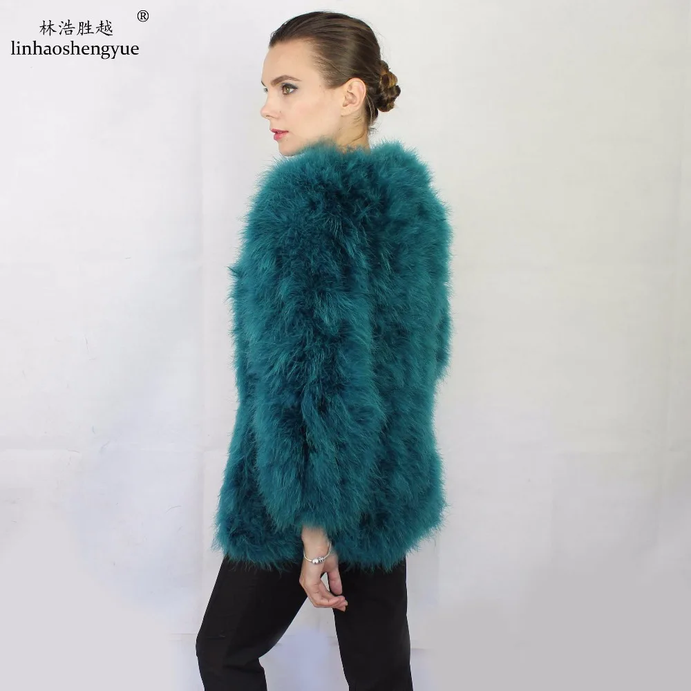 Linhaoshengyue длинные 70 см Страусиные волосы пальто мода|ostrich coat|coat fashioncoats coats |