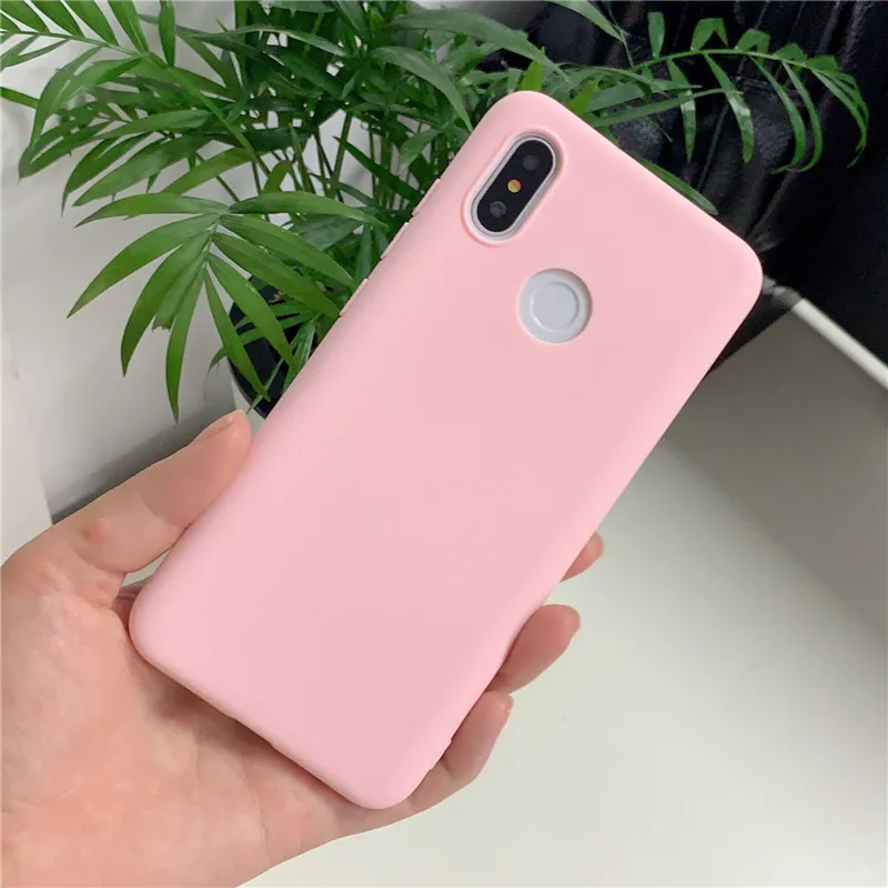 Милый силиконовый чехол для телефона для Xiaomi mi A2 lite Red mi 5 Plus 4A 5A 6A 7 7A Go K20 Примечание 5 6 7 Pro 4X4 чехол Карамельный цвет чехол Capa - Цвет: light Pink