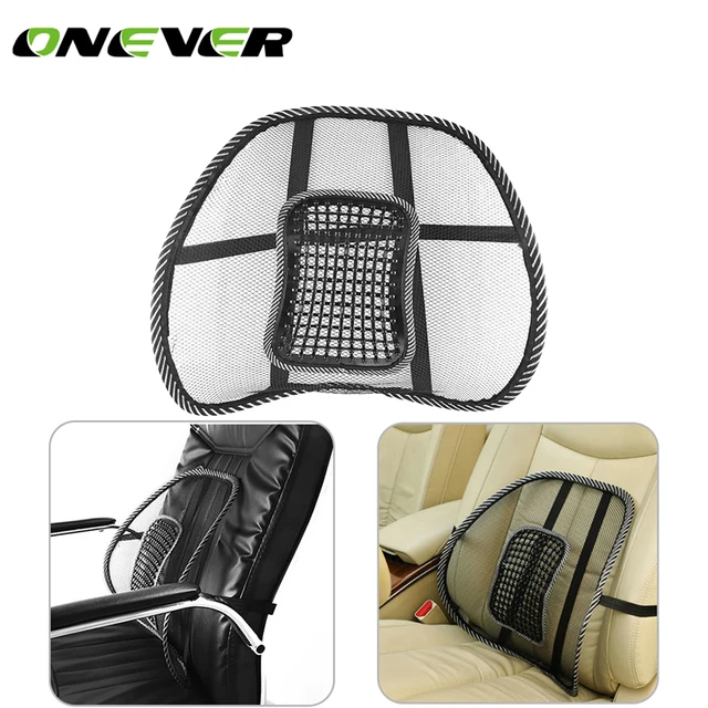 Comfortable Mesh Back Brace Lumbar Cushion Support Car Comfortable Mesh Back Brace Lumbar Cushion Support Car Office Seat Chair Black
