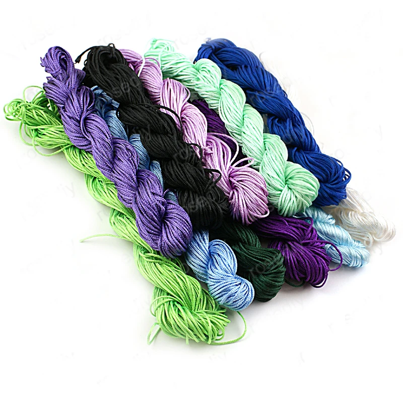

36 Meters Thickness 1MM Polyester String Weave Jade Cords Jewelry Beads Thread Accessories Findings