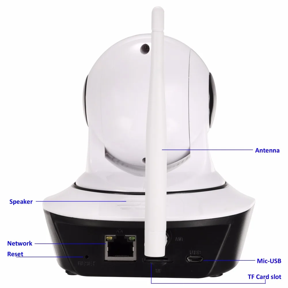 Wireless 720P HD IP Camera Dome IR-Cut Night Vision P2P Baby Monitor Audio SD Record WIFI CCTV Onvif Indoor Surveillance Camera Wireless 720P HD IP Camera Dome IR-Cut Night Vision P2P Baby Monitor Audio SD Record WIFI CCTV Onvif Indoor Surveillance Camera