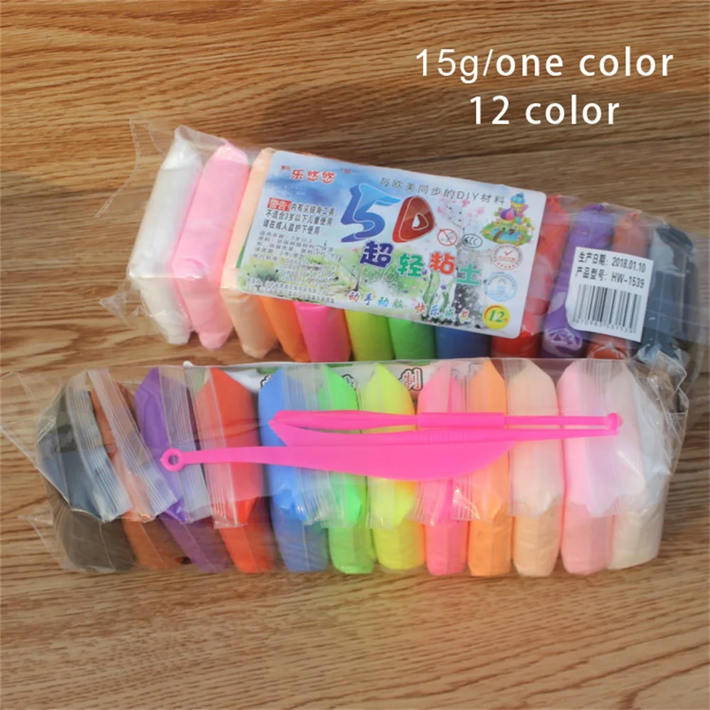 EASY BIG Unisex Colored Childrens Modeling Clay Eco-friendly Antistress Fun Kids Toys Plasticine Toys TH0006