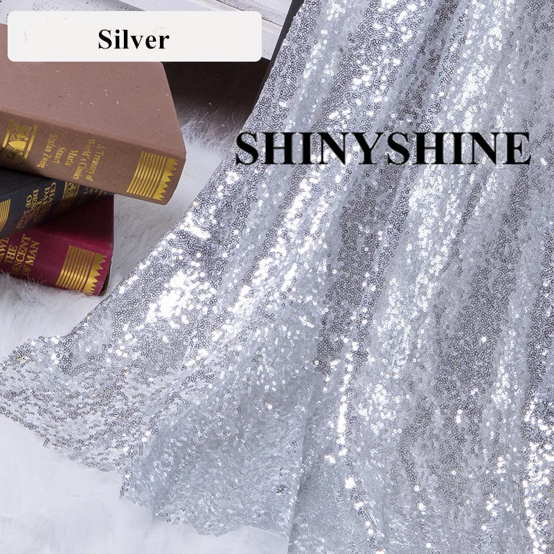 

Sequin Fabric Sparkly Gold Silver Rose Gold Glitter Paillette Sequin Fabric for Clothes Stage Party Wedding Home Decor