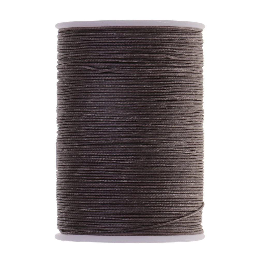 142 Yards 0.5mm Round Polyester Waxed Thread Cord Leather Sewing Hand Stitching Jewelry Craft