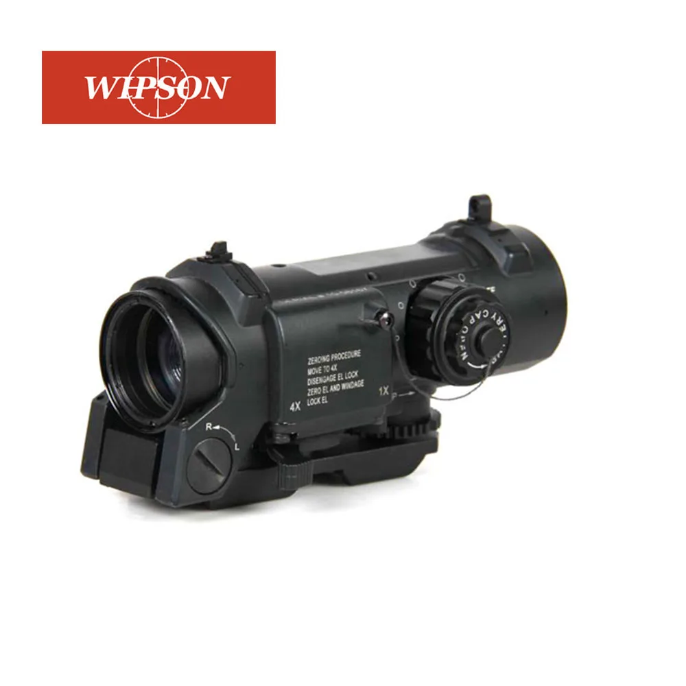 Pistolas de ar Retícula de Mira Wipson Caça Airsoft Scoeps Tactical Rifle Scope Mira Holográfica 4 Laser Combo Arma Chass 4-12x50eg 6 Cheap Lunetas Riflescopes
