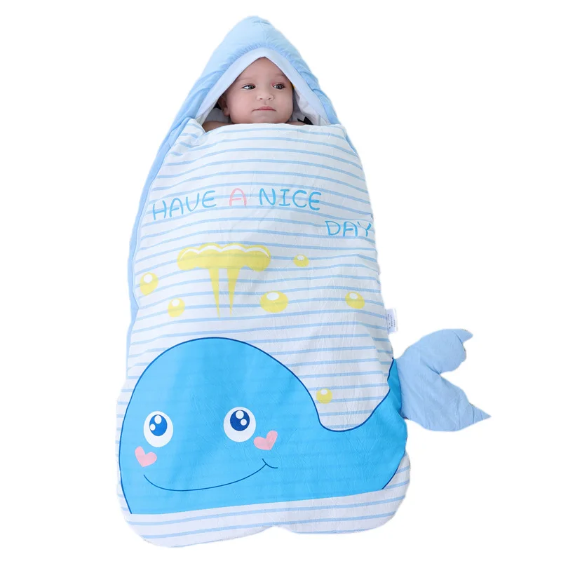 whale Конверт для новорожденных, конверт для новорожденных, спальный мешок для новорожденных, анти-запутанные спальные мешки, пеленка, Кит, спальный мешок, детский кокон - Цвет: whale