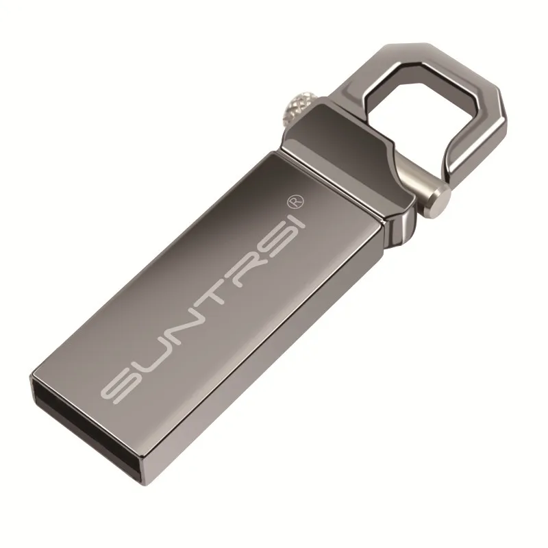 Suntrsi usb flash 128 Гб 64 ГБ флеш-накопитель высокоскоростной 32 Гб usb флеш-накопитель водонепроницаемый usb накопитель 16 ГБ 8 ГБ 4 ГБ металлический логотип под заказ - Цвет: black