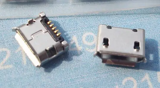 

50pcs micro USB mini connector 5pin 6.4mm short needle Charging port connector
