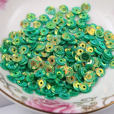 3000 шт 6 мм круглые колеса цветок позолоченные свободные блестки для шитья ПВХ DIY Блестки 17 цветов конфетти блестки