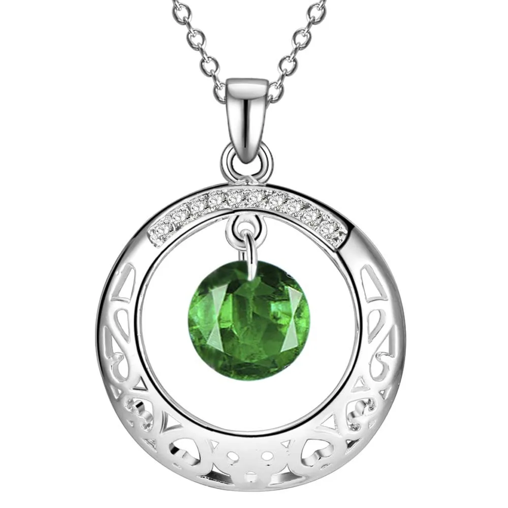 

wholesale free shipping silver Fashion jewelry chains necklace pendant WN-1673