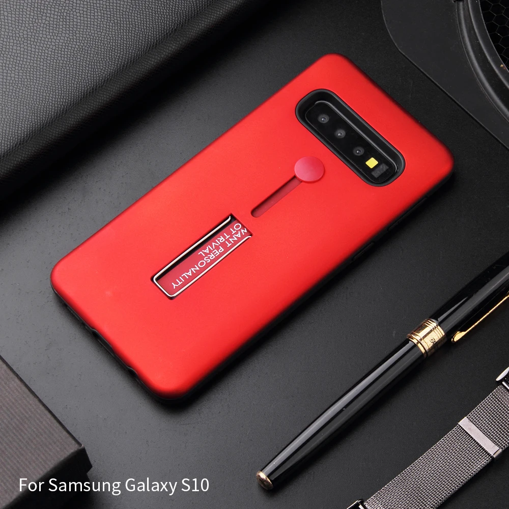 Чехол-подставка для Samsung S10e с кольцом на палец невидимая гибридная подставка 2 в 1