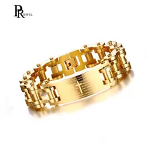 Мужской браслет с фигуркой велосипеда Байкер звено цепи из нержавеющей стали крест ID Шарм браслет мотоцикл браслет