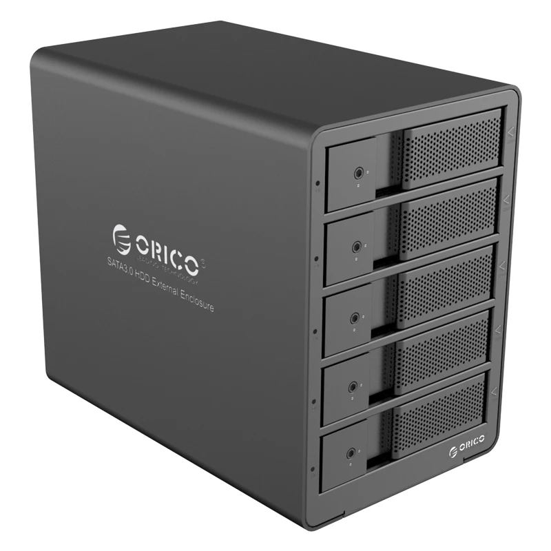 ORICO 9558U3 3,5 дюйма 5 отсек алюминиевый сплав USB3.0 SATA жесткий диск Поддержка 5x8 ТБ диск