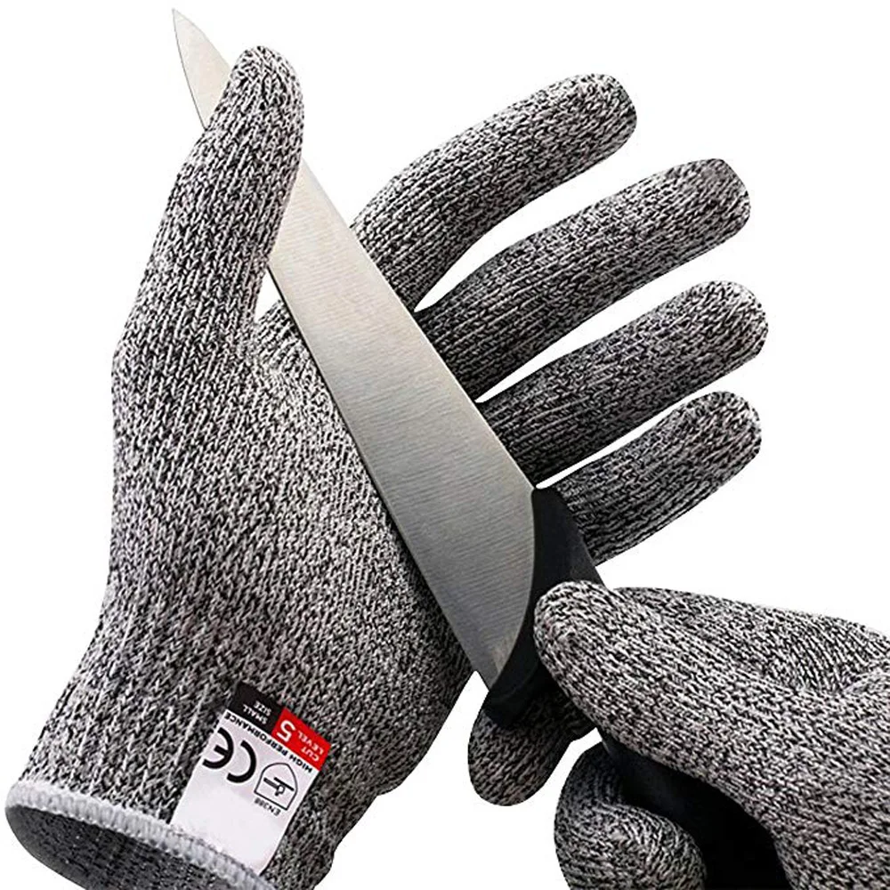 

BUYBAY Level 5 Anti-cutting Gloves Food Grade Eldiven for Kitchen Slaughtering Dip Glue Handschoenen Work protection Guantes