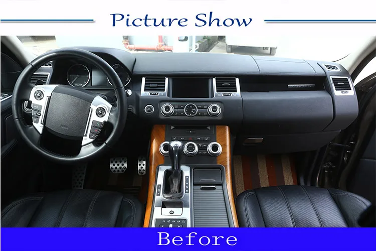 Черный ABS центральный контроль CD Кондиционер панель для Land Rover Range Rover Sport 2012-2013 автомобильные аксессуары