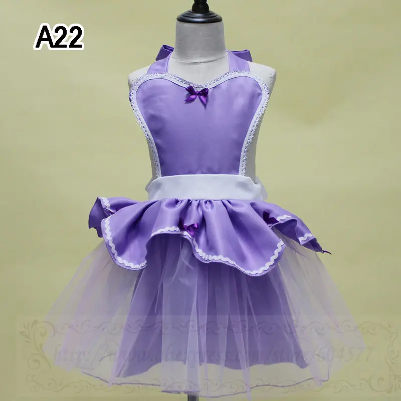 Costumes for Girls Mermaid Snow White Elsa Costume Minnie Anna Cosplay Princess Tutu Apron for Halloween Christmas Easter Party - Цвет: A22