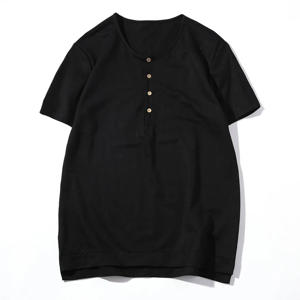 Feitong Мужская рубашка блузка Топы короткий рукав сплошные удобные пуговицы Спортивные Повседневные облегающие прохладные тонкие дышащая рубашка для мужчин