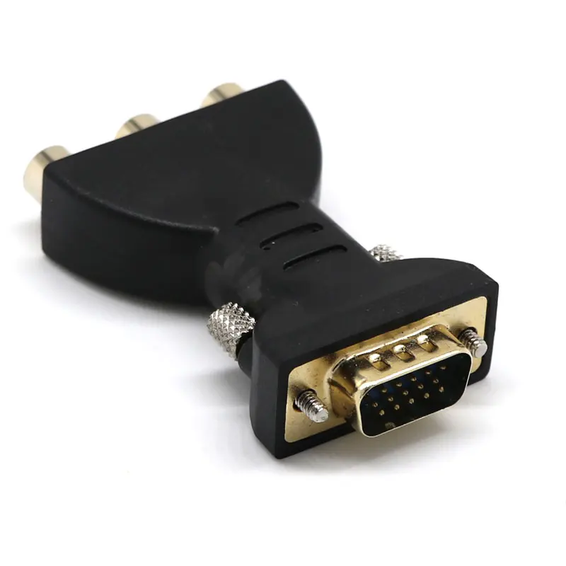 Лидер продаж 2019 15 Pin VGA штекер для 3 RCA видео Женский M/F разъем адаптера Jack конвертер