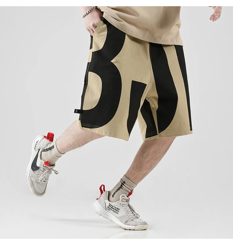 Летняя одежда в стиле «хип-хоп» мужские шорты Карго уличная свободные Повседневное мужской мужские шорты Карго штаны Jogger Мужская Мода
