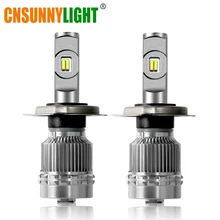 Cnsunnylight грузовик 24 В светодио дный лампы H4 Здравствуйте/Lo H7 H11 H1 H3 супер яркий 9000LM W Здравствуйте te лампы специально для грузовик/Камион огни