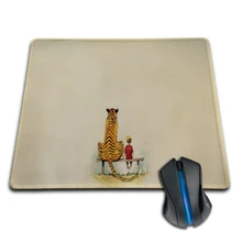 Wholesale And Retail Large Rubber Mousepad Style calvin and hobbes Rubber Soft Gaming Mouse Games Black Mouse pad