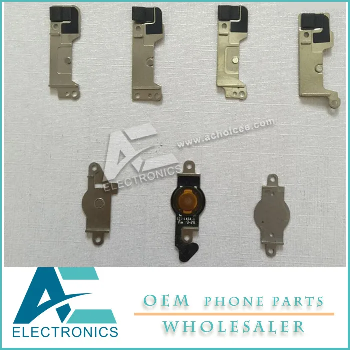 Главная Кнопка металлическая распорка ШИМ держатель для iPhone 5 5C 5S 6 6S 6 Plus 6S плюс 7 7 Plus наборы аксессуаров для телефонов 10 шт./лот