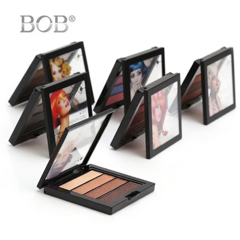 

BOB Make-up brand Fashion master Crystal gorgeous Four color eye shadow Lasting waterproof sweatproof do not take off makeup