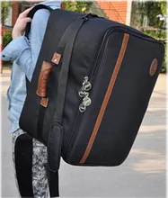 Wholesale professional portable thicker waterproof Cajon wooden drum bag instrument cases soft gig padded backpack straps padded