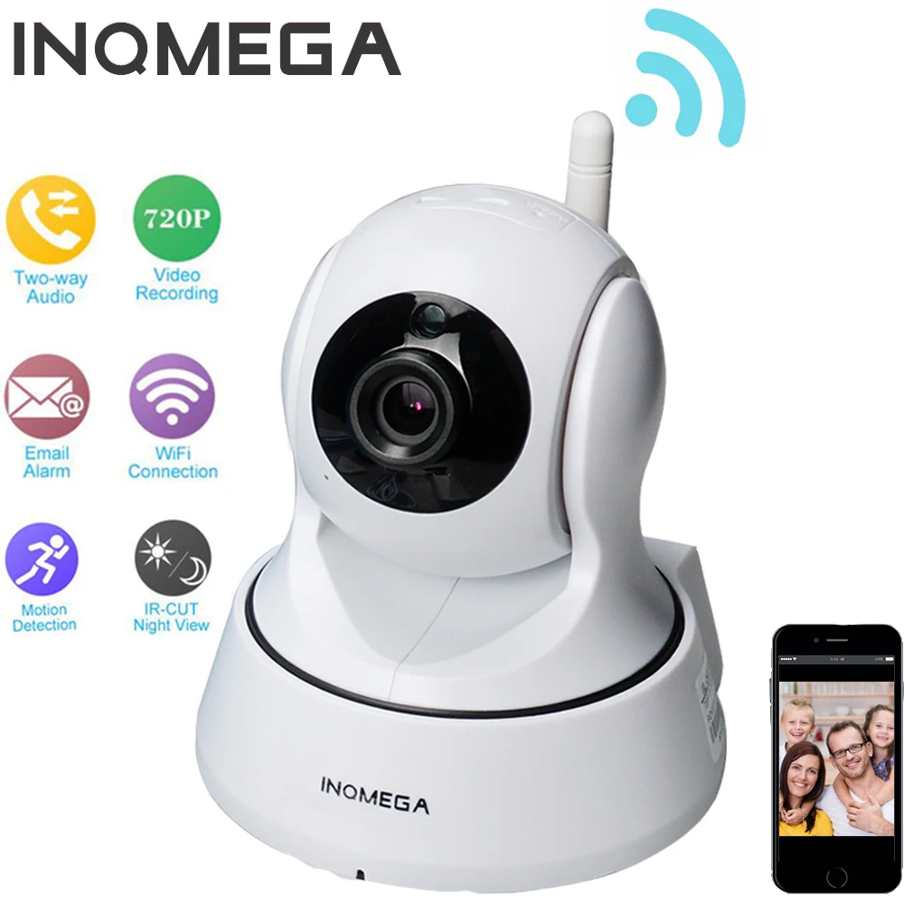 INQMEGA 720P Pan Tilt Security IP Camera WiFi Home ...