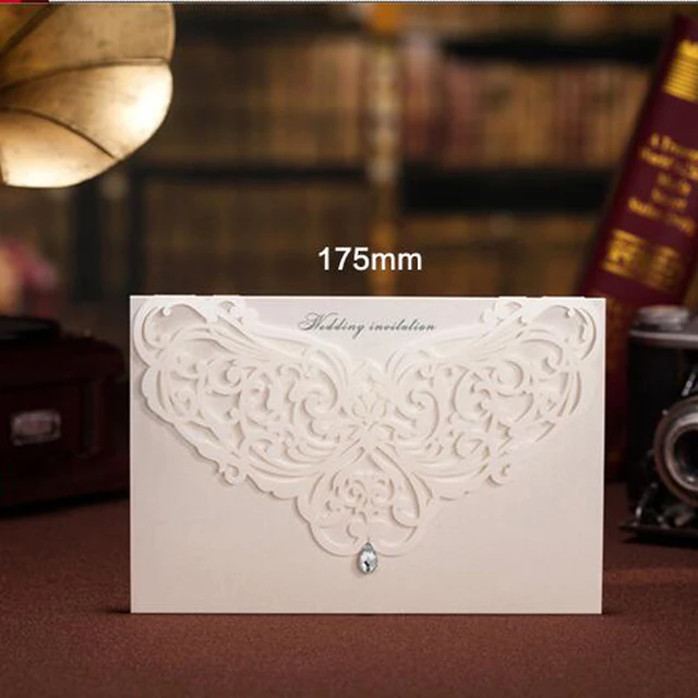 1pcs sample white laser cut luxury wedding invitations card elegant invitation cards for events sample