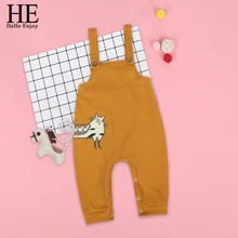 HE Hello Enjoy/штаны для малышей; штаны с рисунками для маленьких мальчиков; комбинезон с рисунком кота; весенне-осенние повседневные леггинсы для маленьких девочек