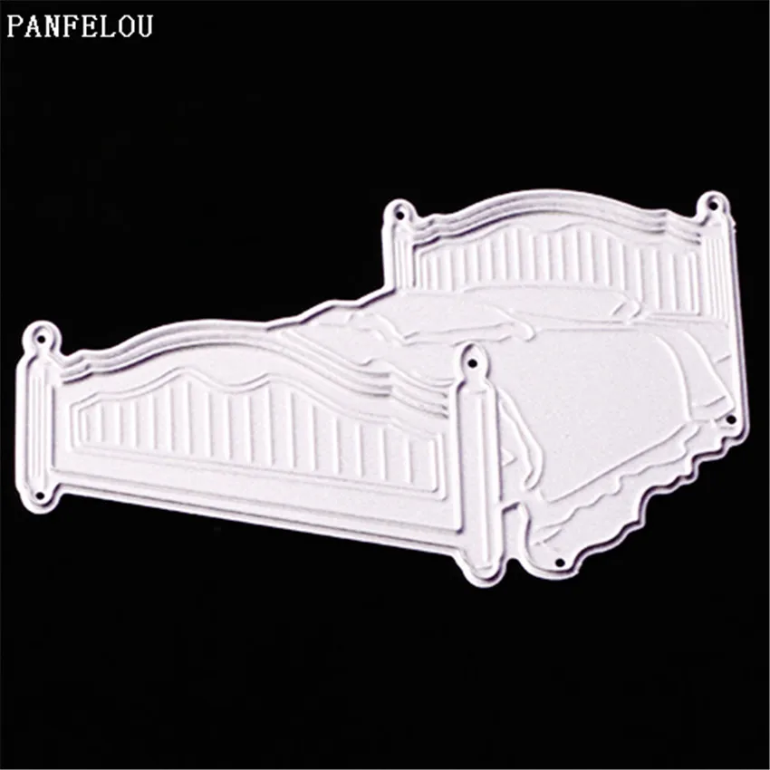 PANFELOU Metal craft Princess lace bed shape paper die cutting dies for Scrapbooking/DIY Christmas wedding Halloween cards