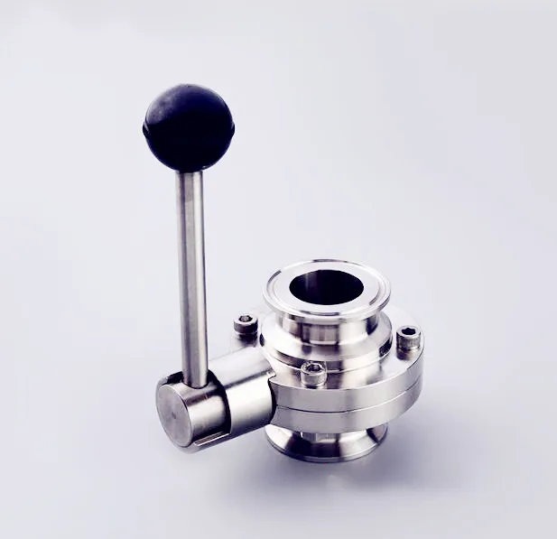 Клапан-бабочка "(25 мм), санитарный нержавеющая сталь 304, OD50.5