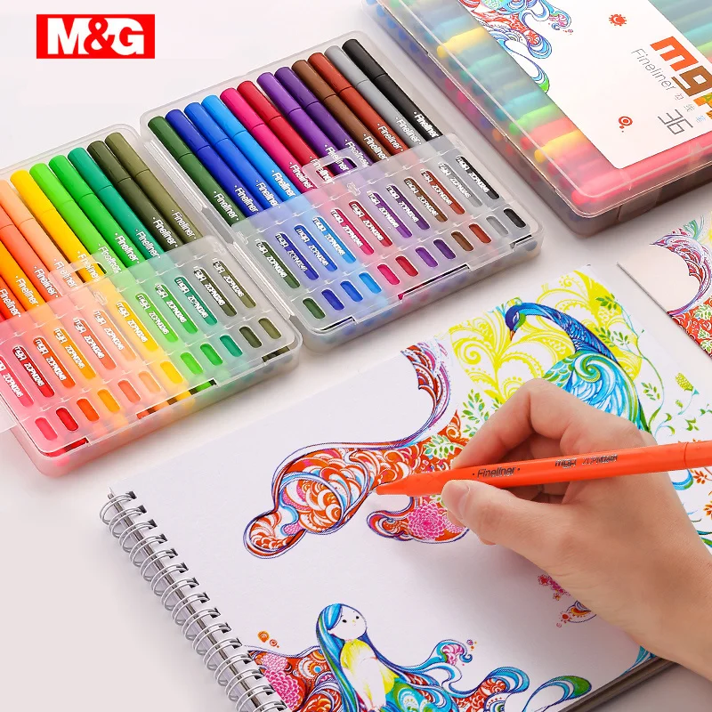 

24 Colors Fineliner Set Drawing Sketch Marker Bullet Journal Supplies Micron-Line Art Markers Fineliners Handlettering Rotulador
