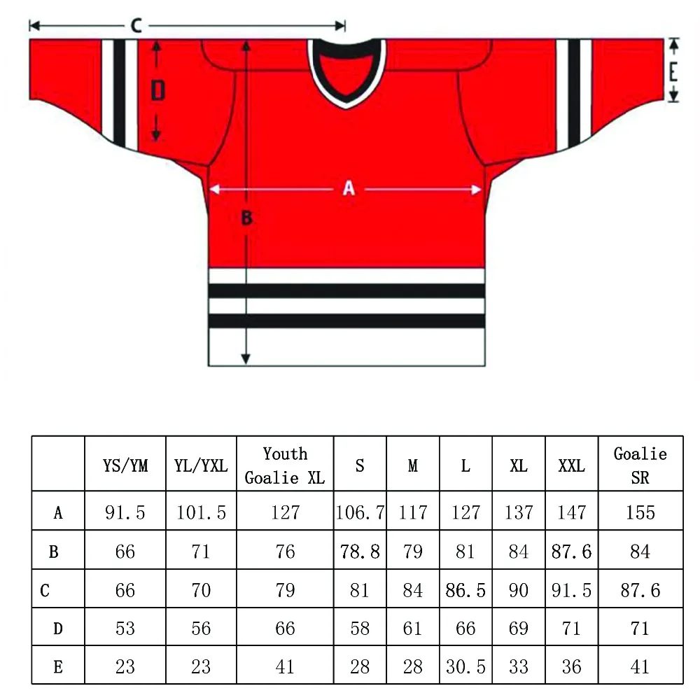 size chart CM