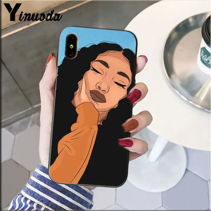 Colorful art african girl Printing