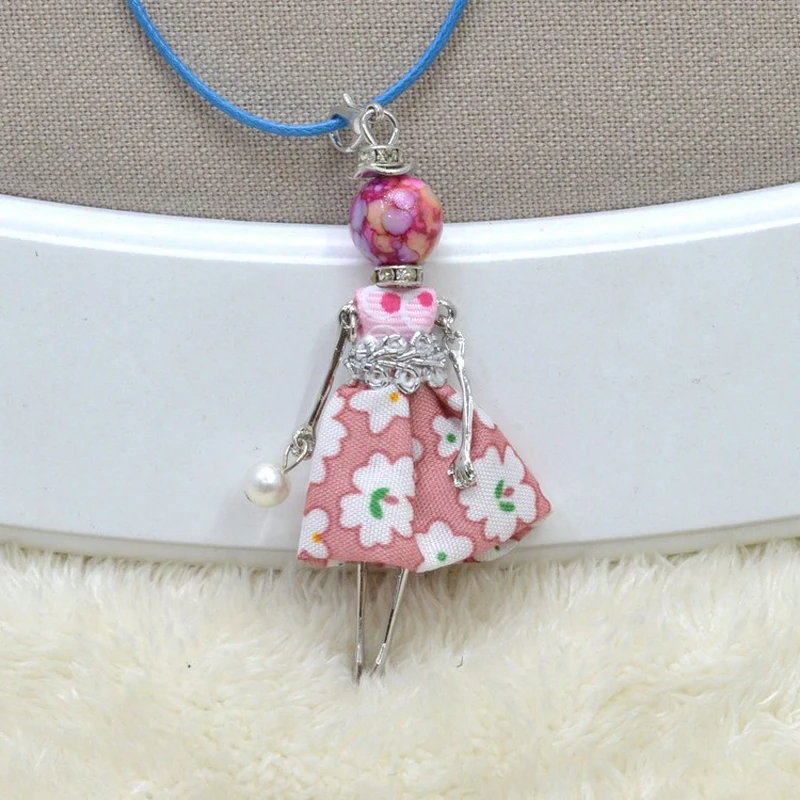 Newest style Fashion Kids doll Pendant Necklace Jewelry Retail lovely