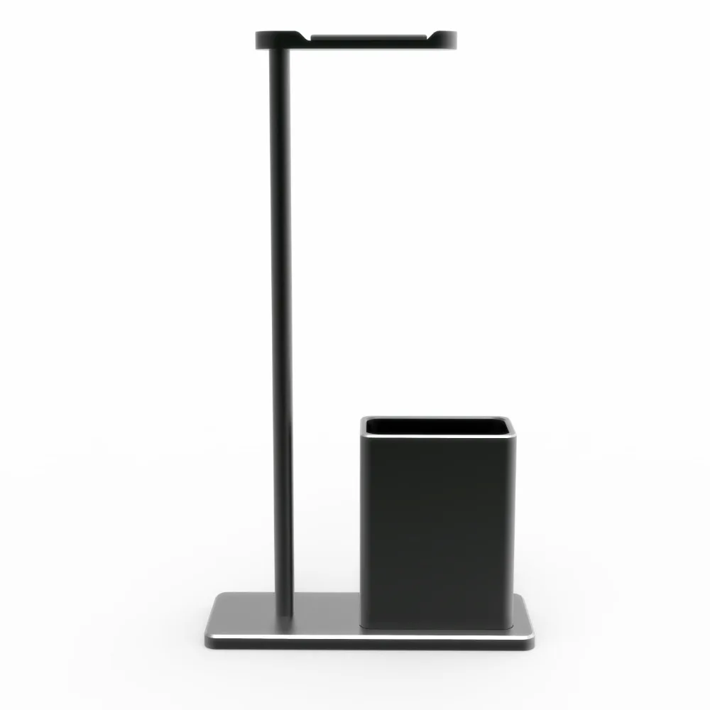 RevoNext Headphone Holder Fashion Design Metal Texture Headphone stand with pen holder Earphone Headset desktop Stand hanger