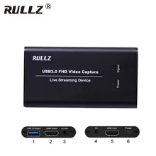 С микрофоном HDMI к USB 3,0 карта видеозахвата телефон игра ТВ программы запись коробка Quicktime Youtube Facebook Skype прямая потоковая передача