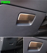 For Golf 7 2014 interior accessories driving side glove box handle trim stainless steel car styling