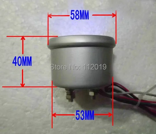 Цифровой Алюминий Чехол 12 v/24 v Автомобиль Мотоцикл мазута измерителем влажности и температуры светодиодный мазута шкала уровня Дисплей индикатор