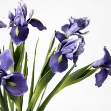 60 см PU ощущение руки большой Ирис высокого качества украшение для дома