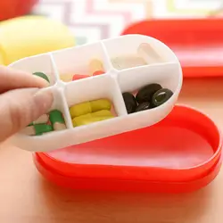 2019 Новый Pill Box складной контейнер препарата таблетки походная сумка держатель Мини-Милый пластиковые таблетки коробочка для медицинских