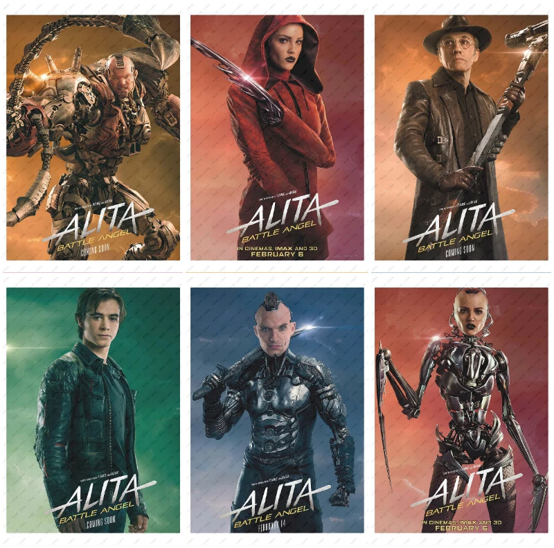 

Alita: Battle Angel Movie Poster White Kraft Paper wall sticker Decorative paintings